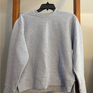 Calia Light Gray Women's Crew Neck Sweater